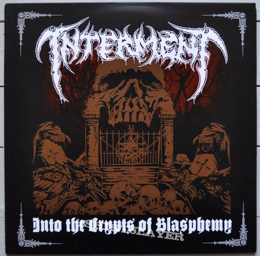 INTERMENT  Into The Crypts Of Blasphemy Original Vinyl