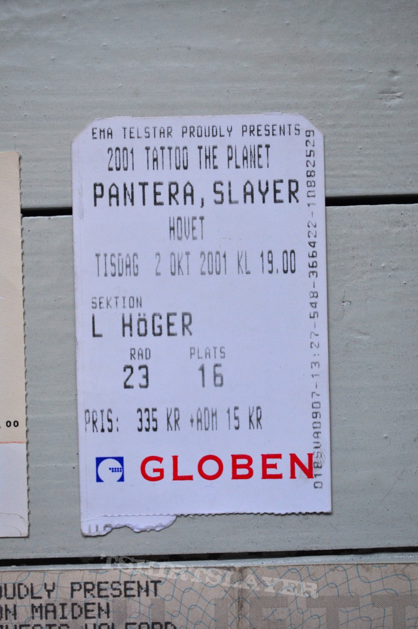 Morbid Angel old Concert Tickets From The 90´s and 00´s