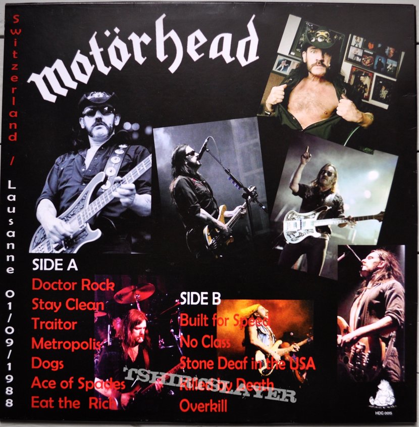 Motörhead MOTÖRHEAD Switzerland Lausanne 09/01/1988 Blue Vinyl
