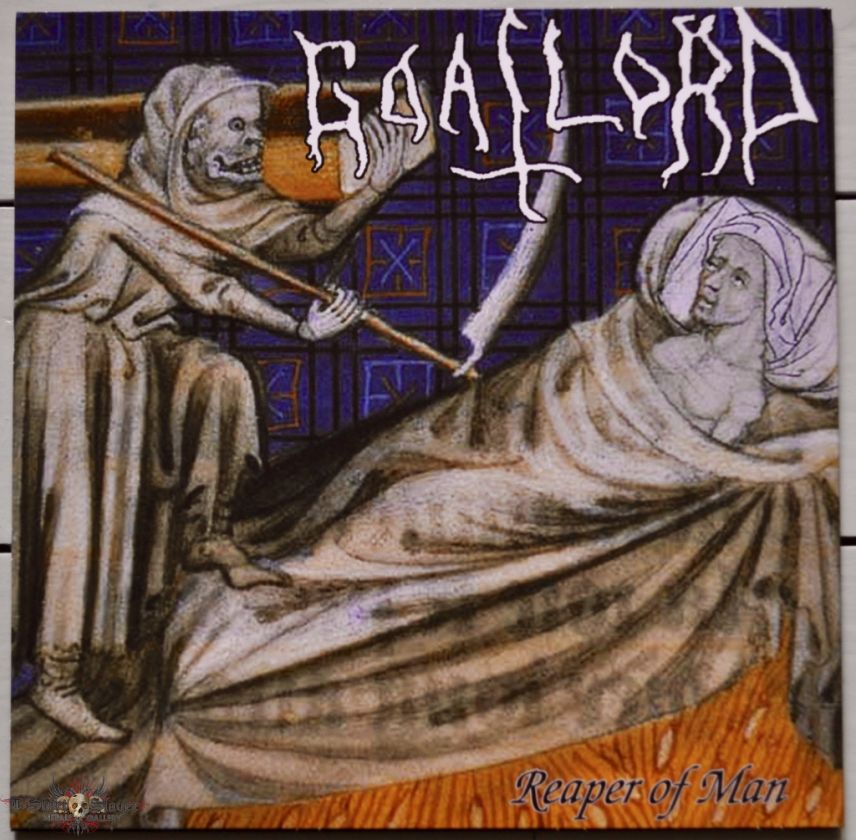 Nunslaughter / Goatlord ‎– Foreshadow / Reaper Of Man  Original Yellow Vinyl