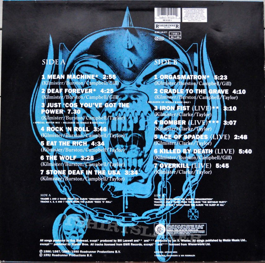 Motörhead MOTÖRHEAD The Best Of Original Vinyl