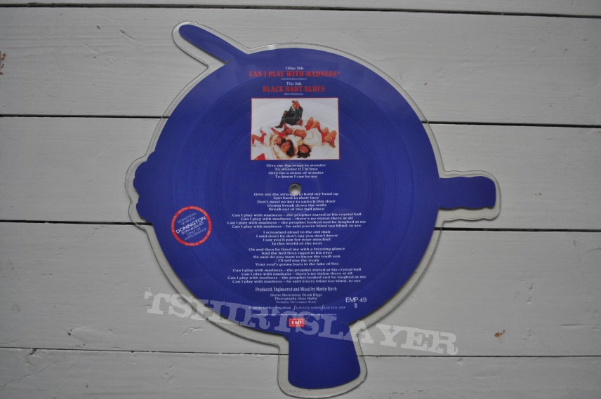 Other Collectable - Iron Maiden Can I Play With Madness Original Shaped Picture Disc Vinyl 7&quot; 1988