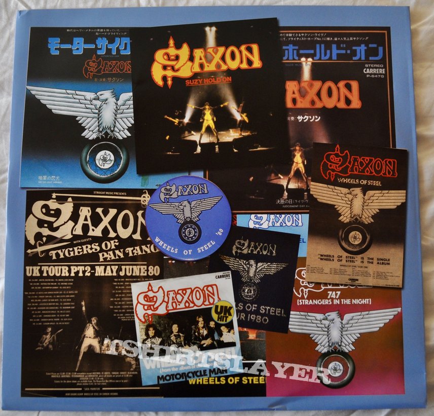 Saxon ‎– Wheels Of Steel Swirl Vinyl