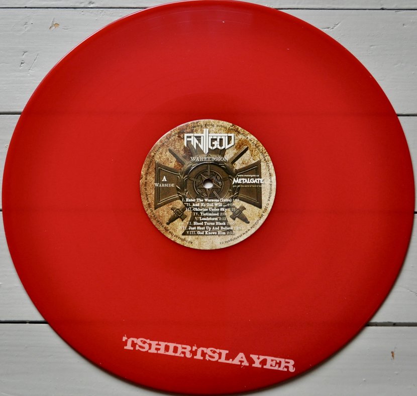 Antigod ‎– Wareligion Red Coloured Vinyl