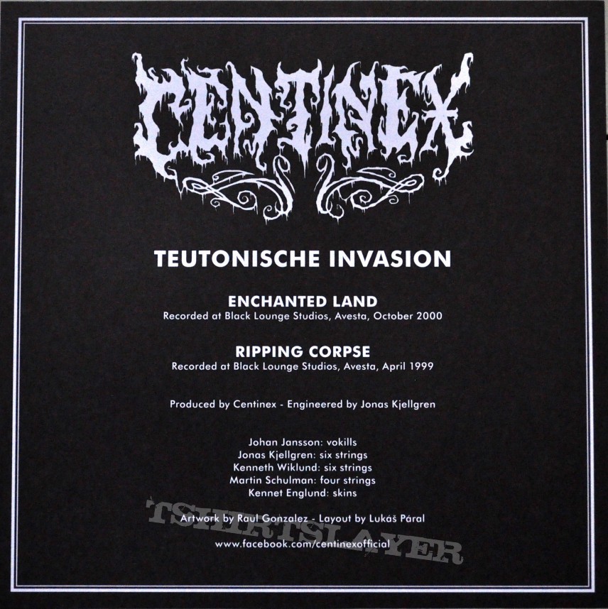 CENTINEX Teutonische Invasion Original 7&quot; Single Vinyl