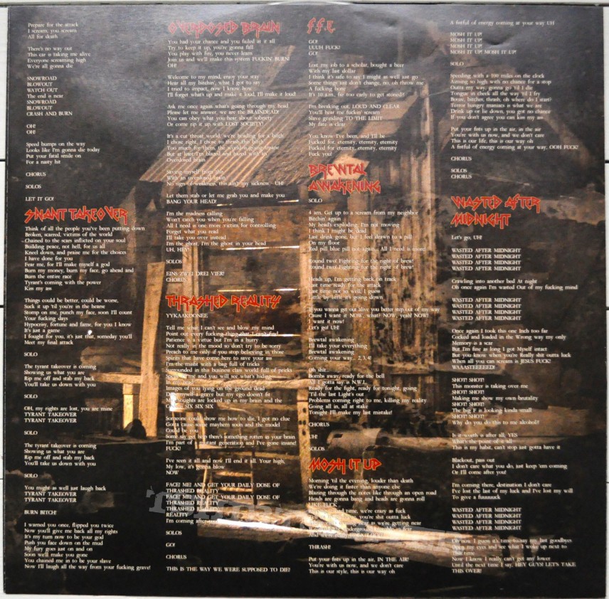 LOST SOCIETY Terror Hungry Original Clear Vinyl LOST SOCIETY Terror Hungry Original Clear Vinyl