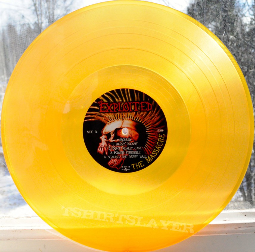 THE EXPLOITED The Massacre Original Orange Vinyl THE EXPLOITED The Massacre Original Orange Vinyl