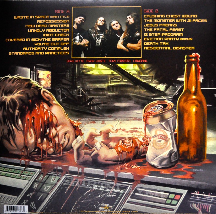 MUNICIPAL WASTE The Fatal Feast (Waste In Space) Original Clear Vinyl