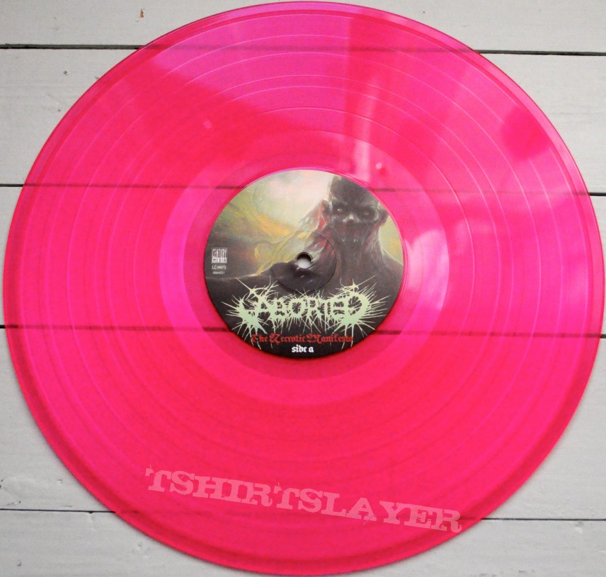 ABORTED The Necrotic Manifesto Original Pink Vinyl