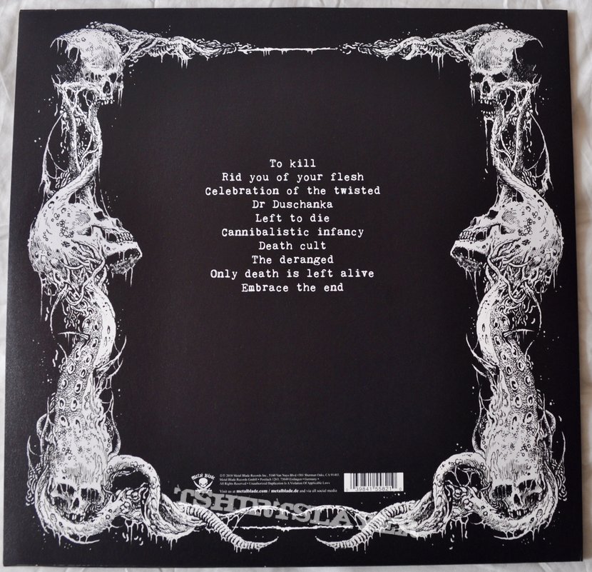 Lik ‎– Carnage Red Opaque with Black Splatter Vinyl