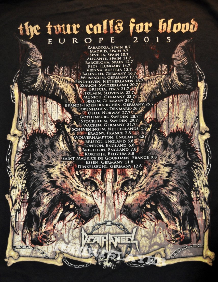 DEATH ANGEL The Tour Calls For Blood Shirt