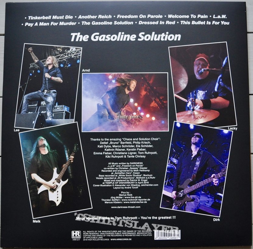 Darkness The Gasoline Solution Grey Coloured Vinyl