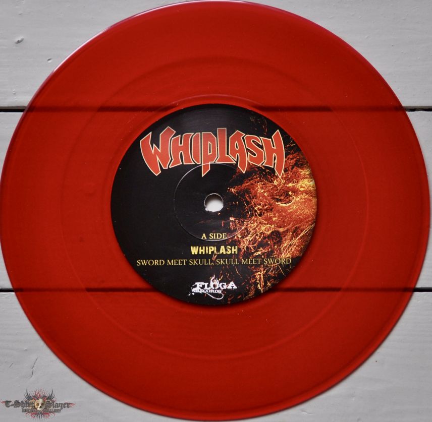 Whiplash/Released Anger Revolution Starts Here 7&quot; Split Red Coloured Vinyl