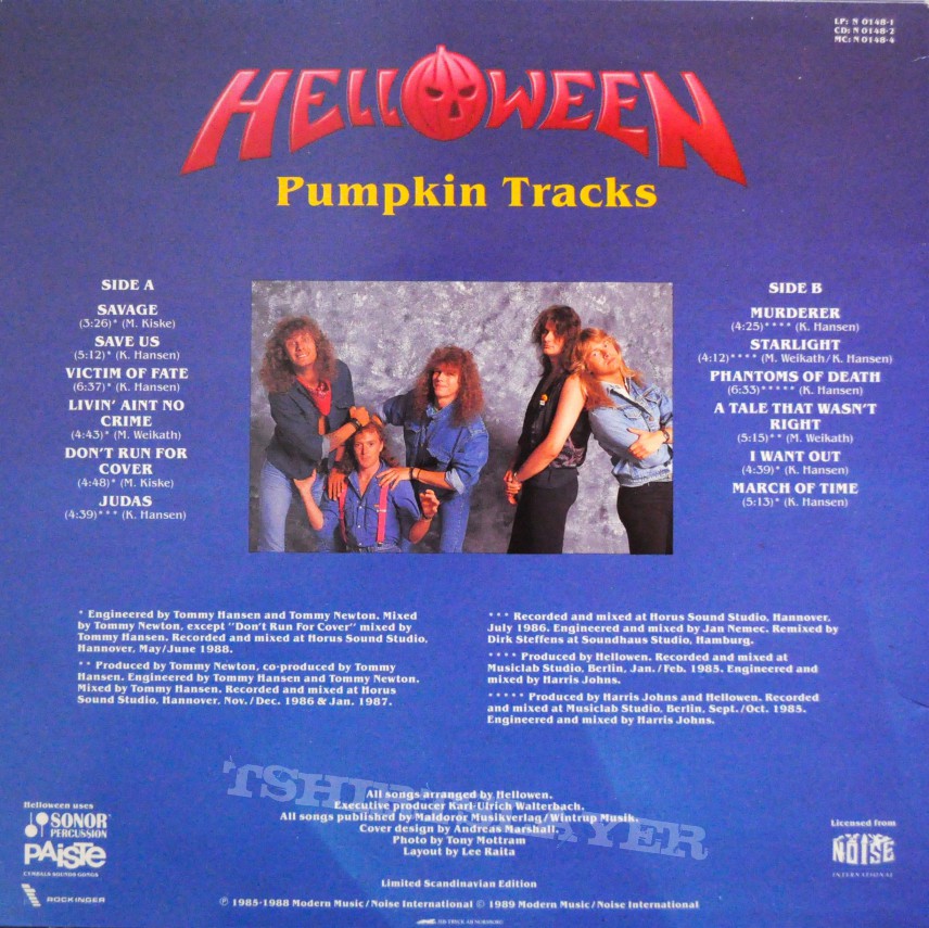 HELLOWEEN Pumpkin Tracks Original Vinyl