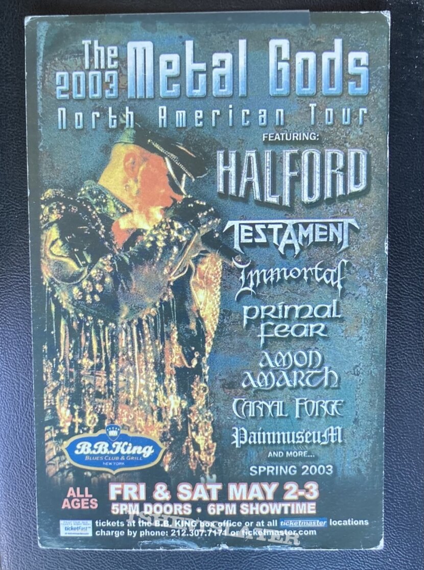 Halford tour 2003 postcard