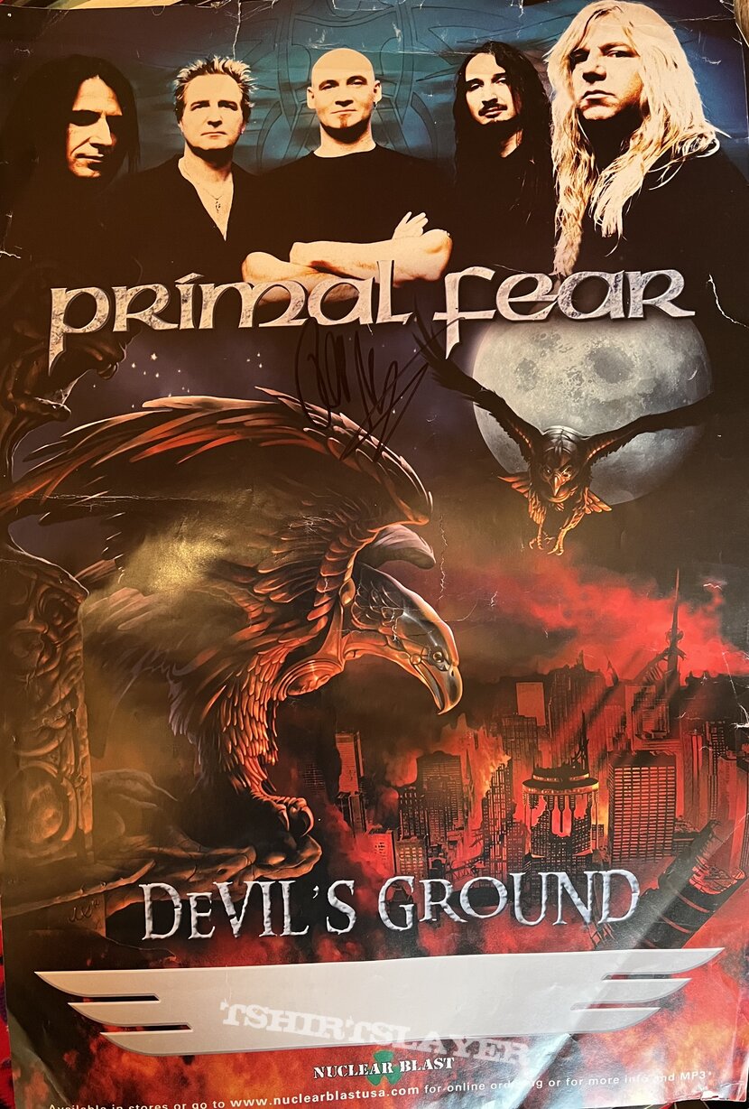 Primal Fear poster 2004 | TShirtSlayer TShirt and BattleJacket Gallery