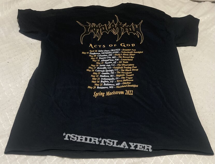 Immolation - Acts of God tour shirt 