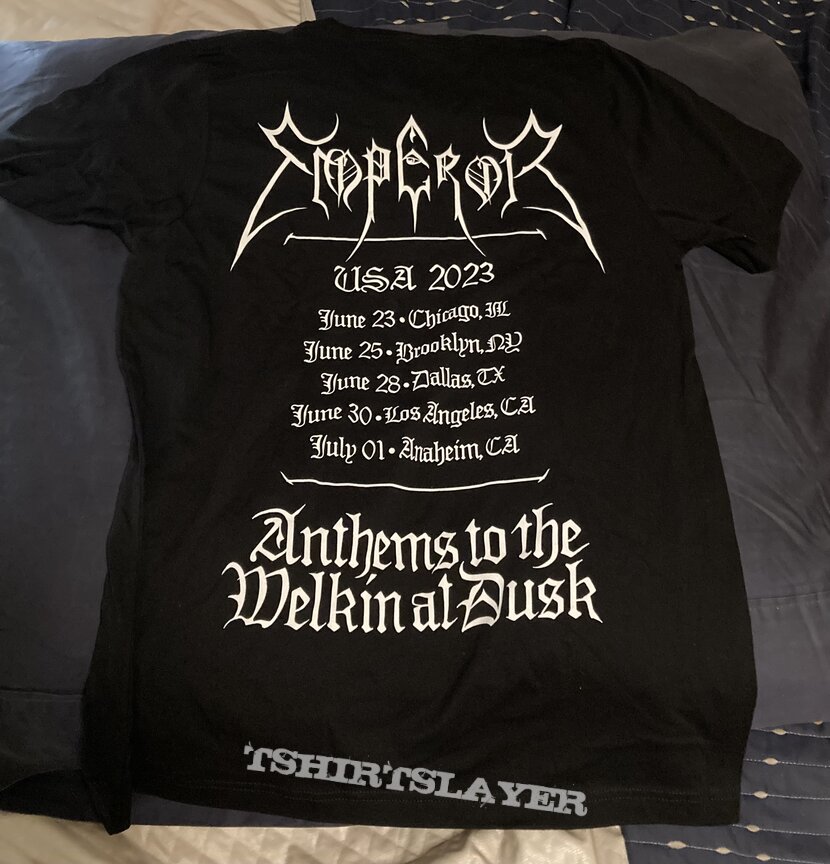 Emperor - Anthems 2023 US tour shirt 
