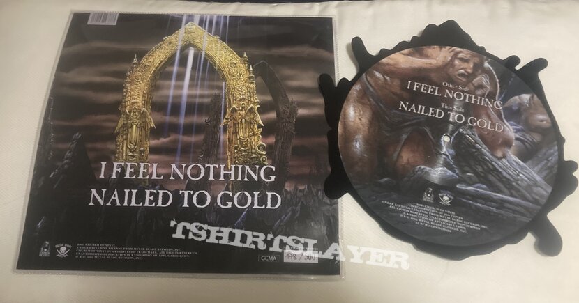 Immolation - I Feel Nothing/Nailed to Gold shaped vinyl 
