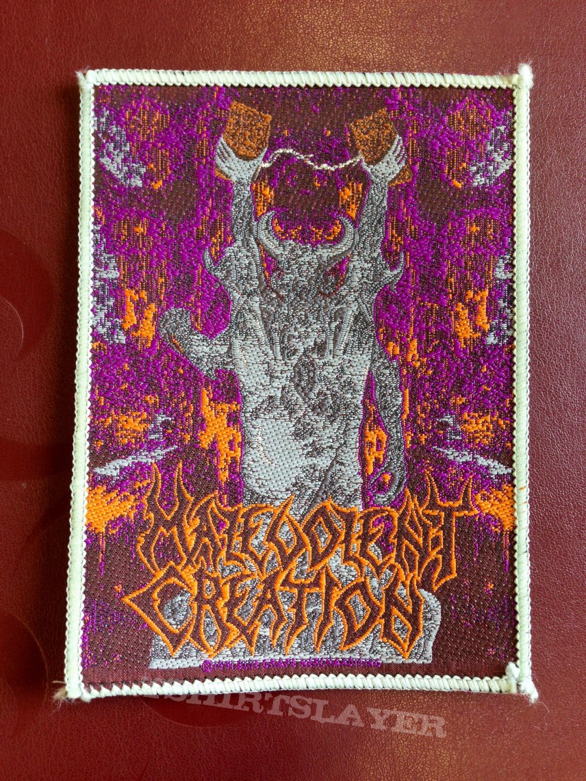 Malevolent Creation white border official vintage patch