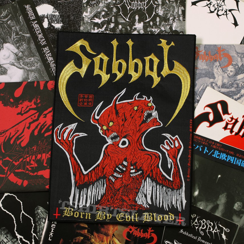 Sabbat - Born By Evil Blood official woven+embroidered backpatch