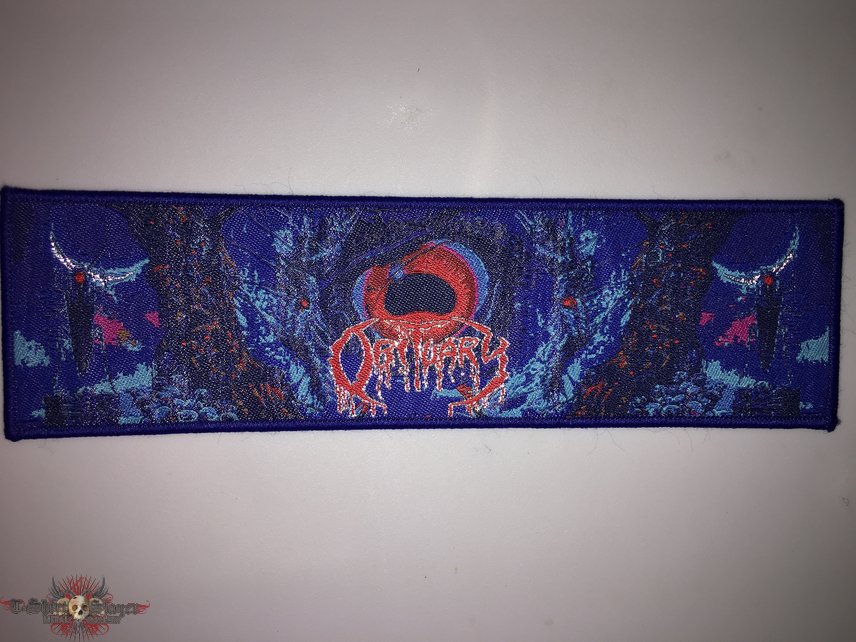 Obituary woven strip