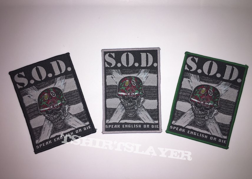 S.O.D. Woven S.O.D patch S.O.D. Woven S.O.D patch
