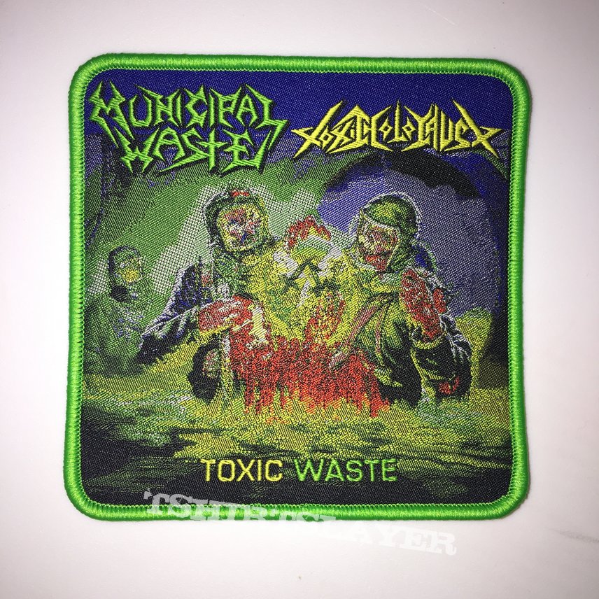 Municipal Waste X Toxic Holocaust - Toxic Waste Woven Patch