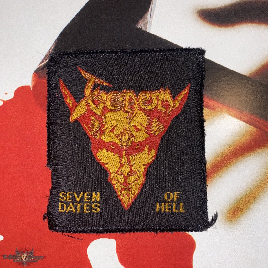 Venom - Seven Dates Of Hell Original Woven Patch