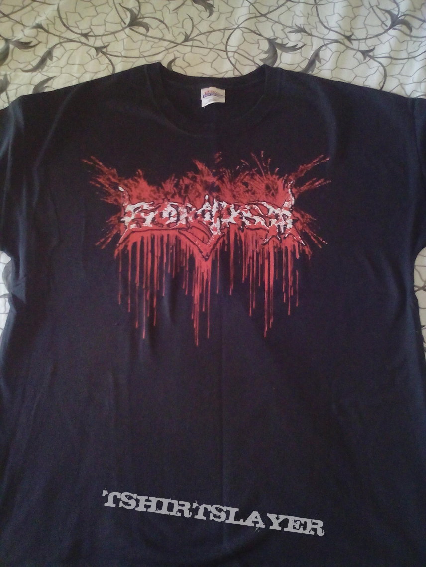 Gorgasm- bloody logo | TShirtSlayer TShirt and BattleJacket Gallery