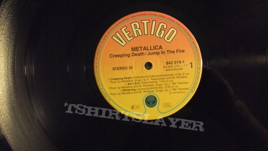 Metallica - Creeping Death / Jump In The Fire 12&quot;