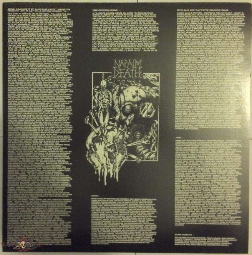 Napalm Death - Utopia Banished bleached purple LP Re-Release