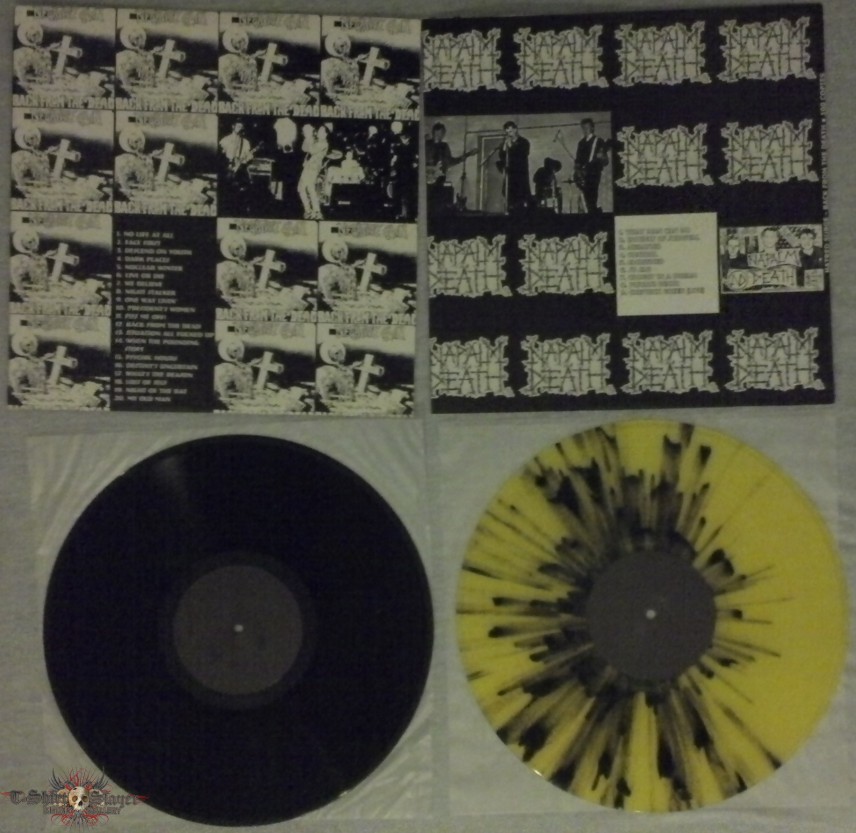 Napalm Death / Negative Gain split black LP