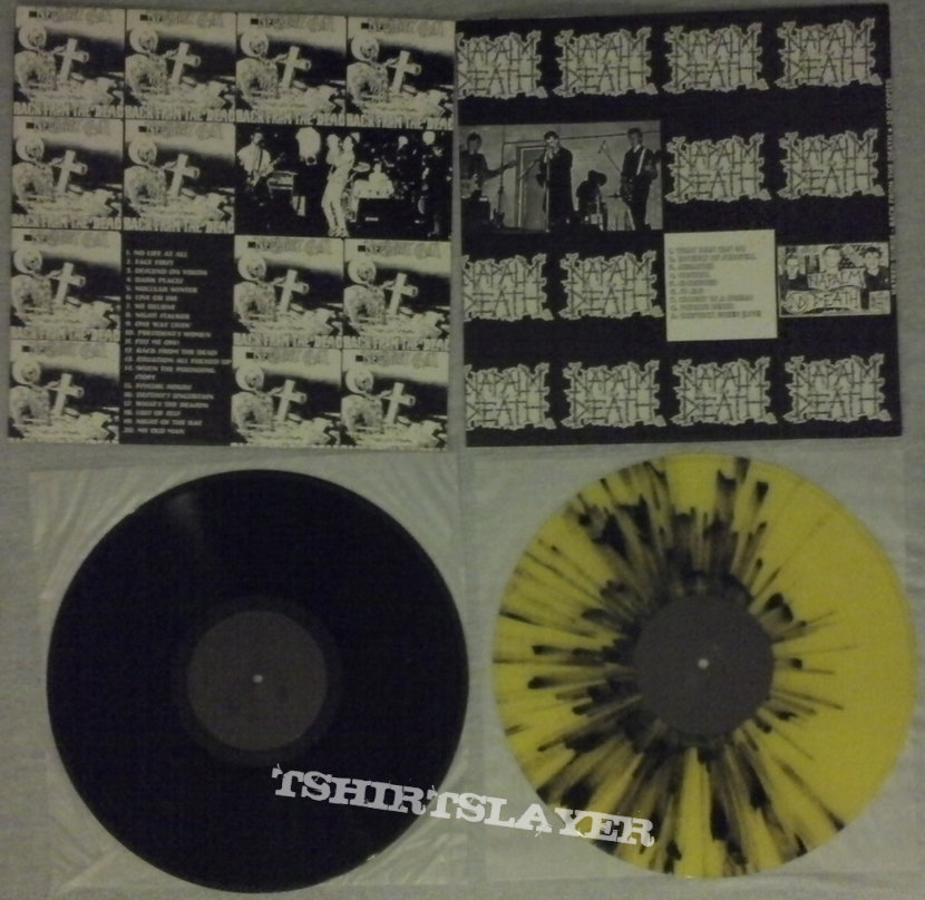 Napalm Death / Negative Gain split splatter LP