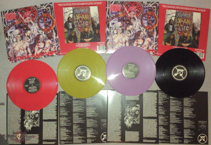 Napalm Death - Utopia Banished bleached purple LP Re-Release