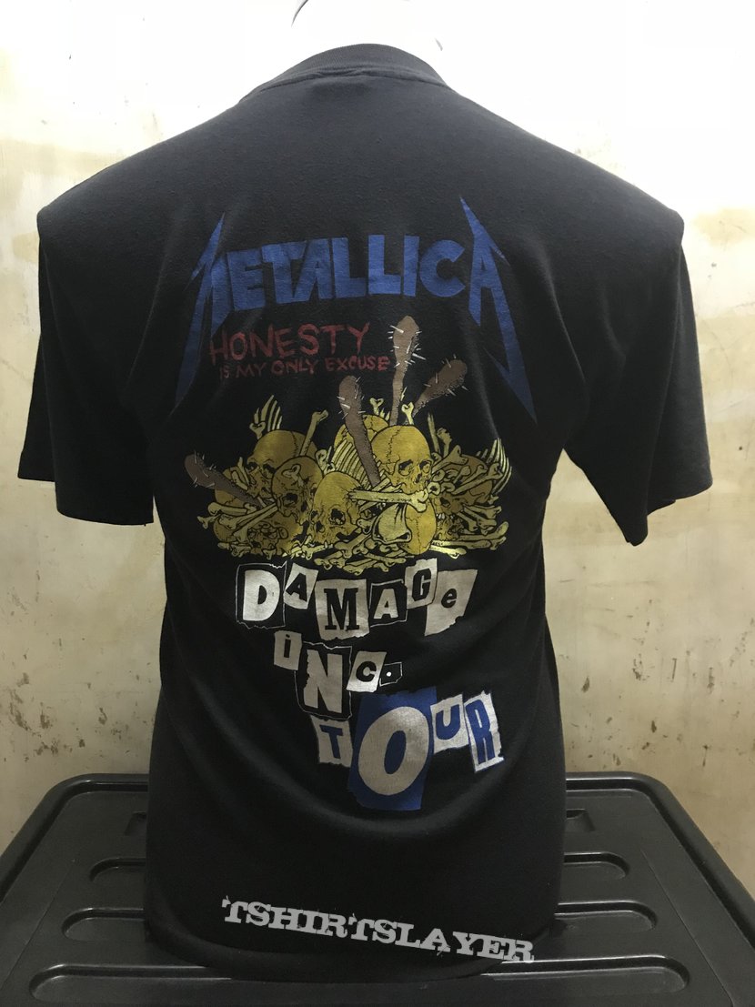 Vintage 80s Metallica Damage Inc Tour Shirt