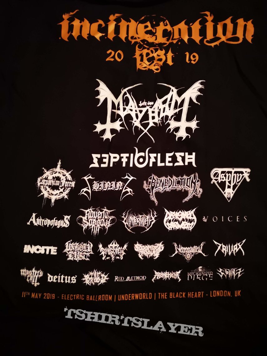 Mayhem Incineration Fest 2019 Festival Shirt