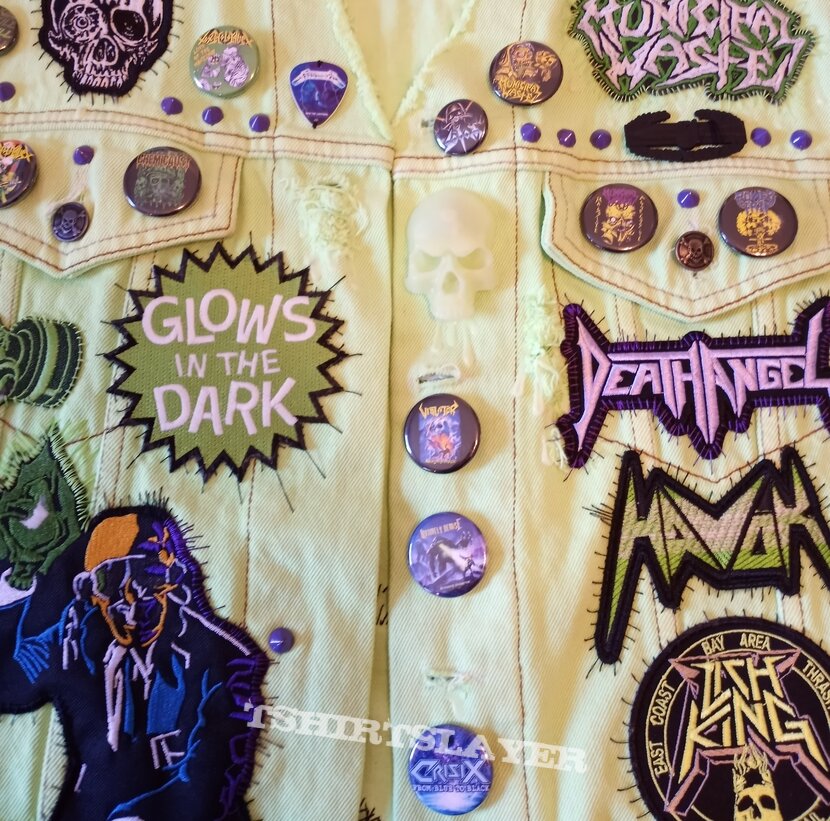 Megadeth Glow-in-the-Dark Thrash vest under black lights