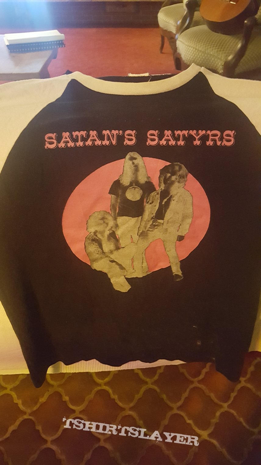 (In memory of) Satan&#039;s Satyrs -Black Souls Baseball t shirt M (rare one)