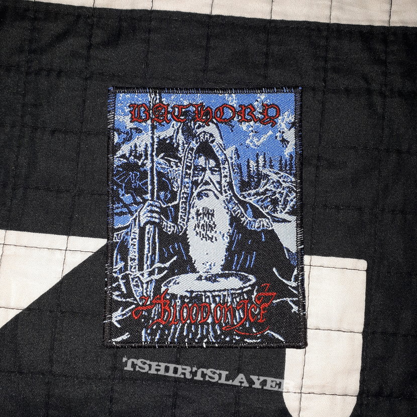 Bathory &quot;Blood on Ice&quot; woven patch