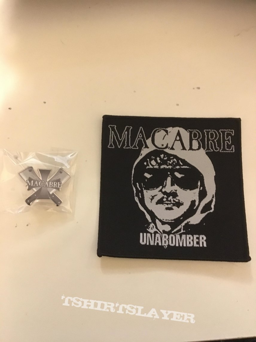 Macabre unabomber patch and pin