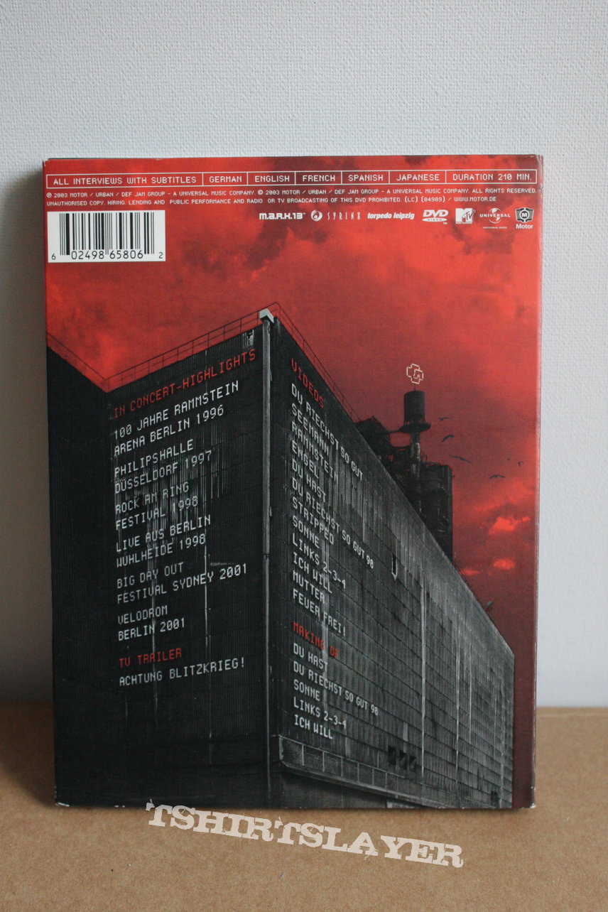 Rammstein ‎– Lichtspielhaus DVD-Video Limited Edition, Digipak