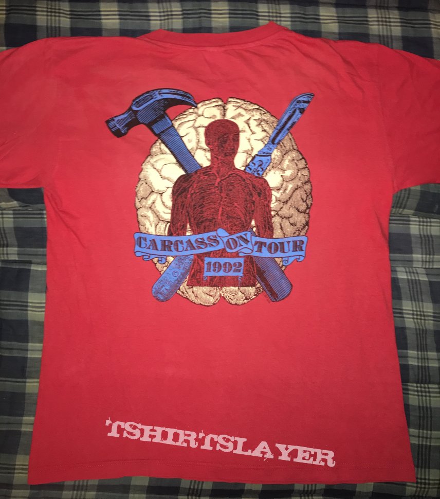 Carcass &#039;On Tour 1992&#039; T-Shirt Red