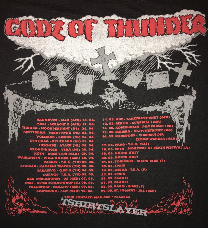 Incubus &#039;Godz Of Thunder European Tour&#039; Shirt