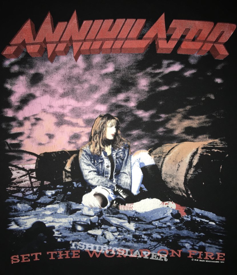 Annihilator &#039;Set the World in Fire&#039; L/S Shirt