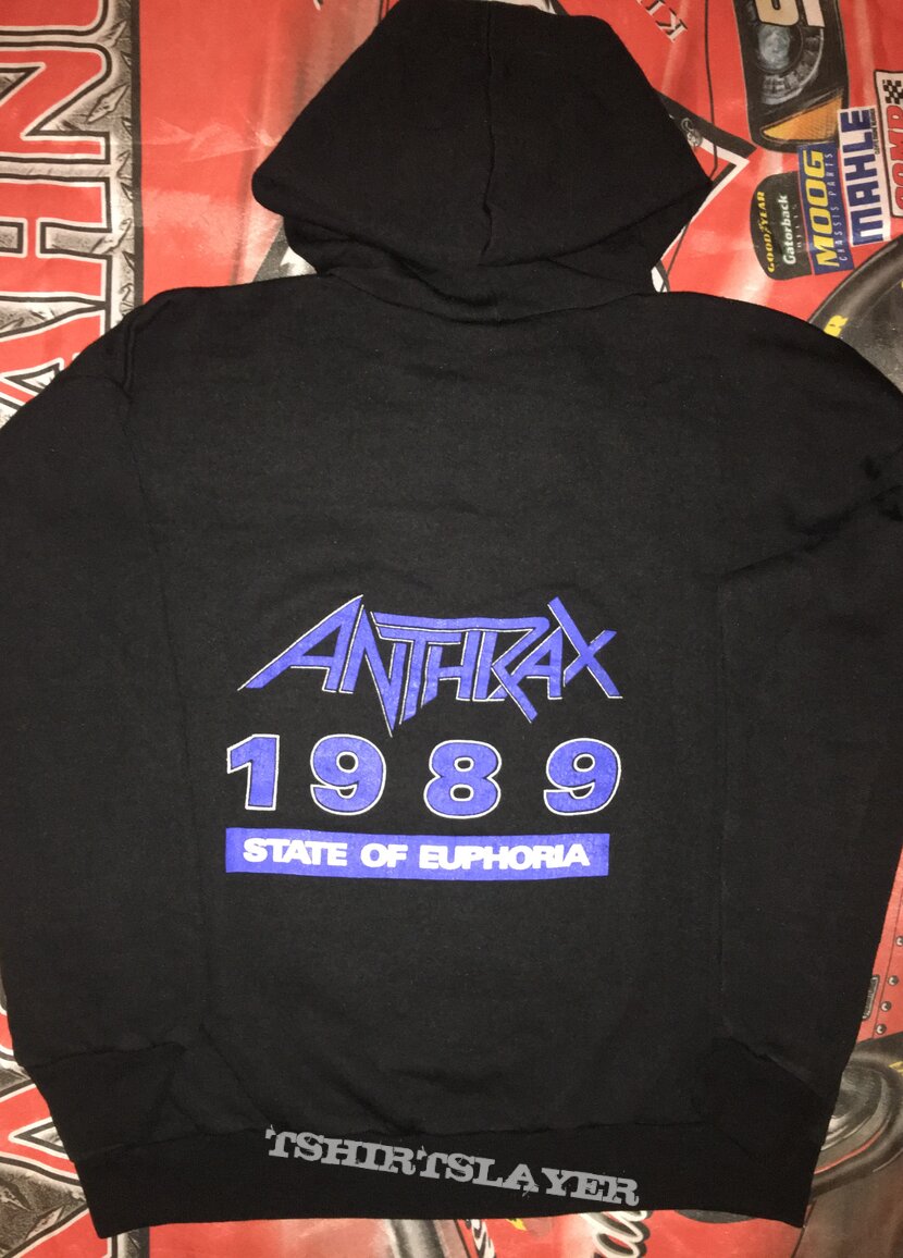 Anthrax 'State Of Euphoria' Hoodie Anthrax 'State Of Euphoria' Hoodie