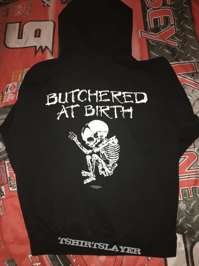 Cannibal Corpse &#039;Butchered At Birth&#039; Hooded Top Cannibal Corpse