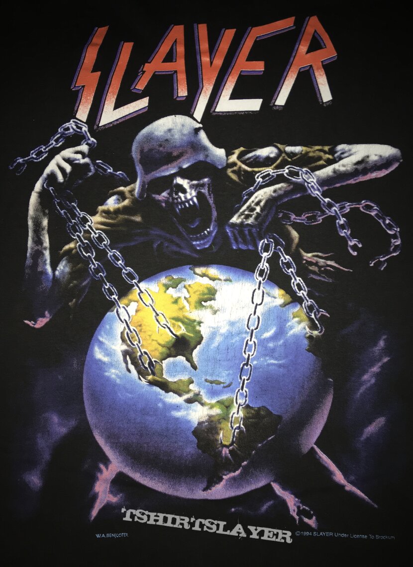 Slayer &#039;European Intourvention&#039; tour shirt