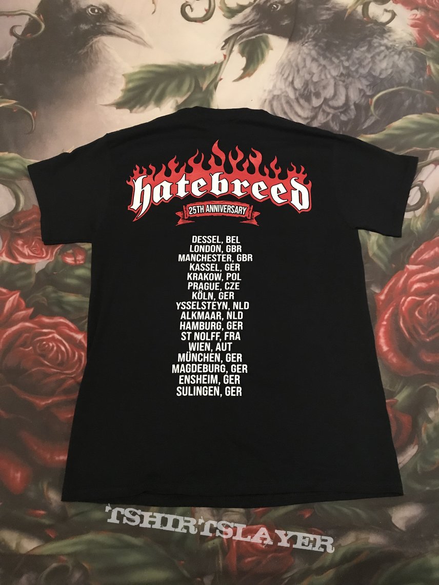 Hatebreed - 25th anniversary european tour T-shirt 