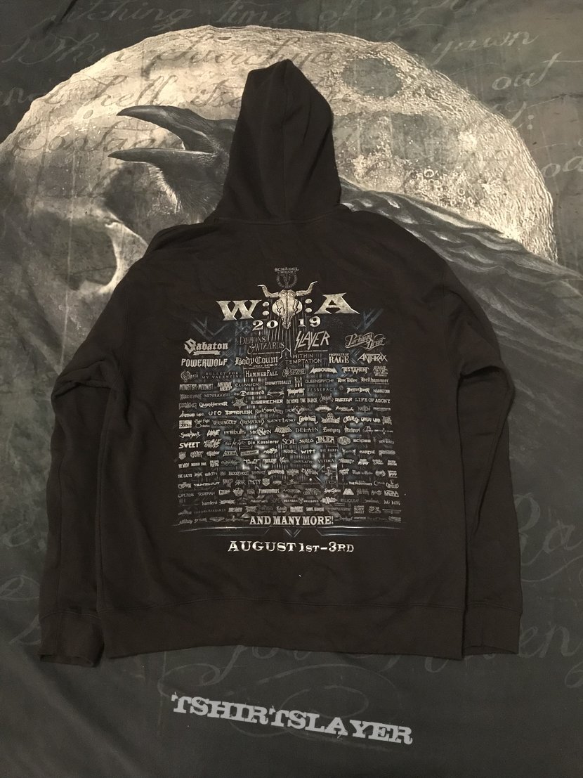 Wacken Open Air 2019 line up zip up hooded top